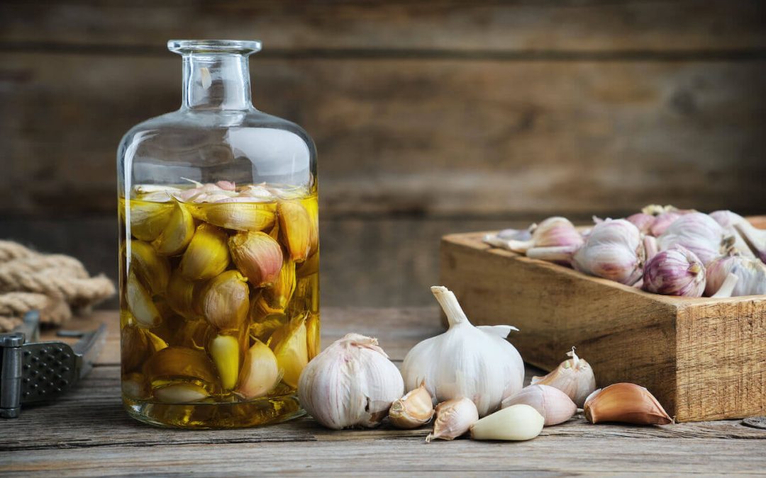 Garlic elixir for sore throats