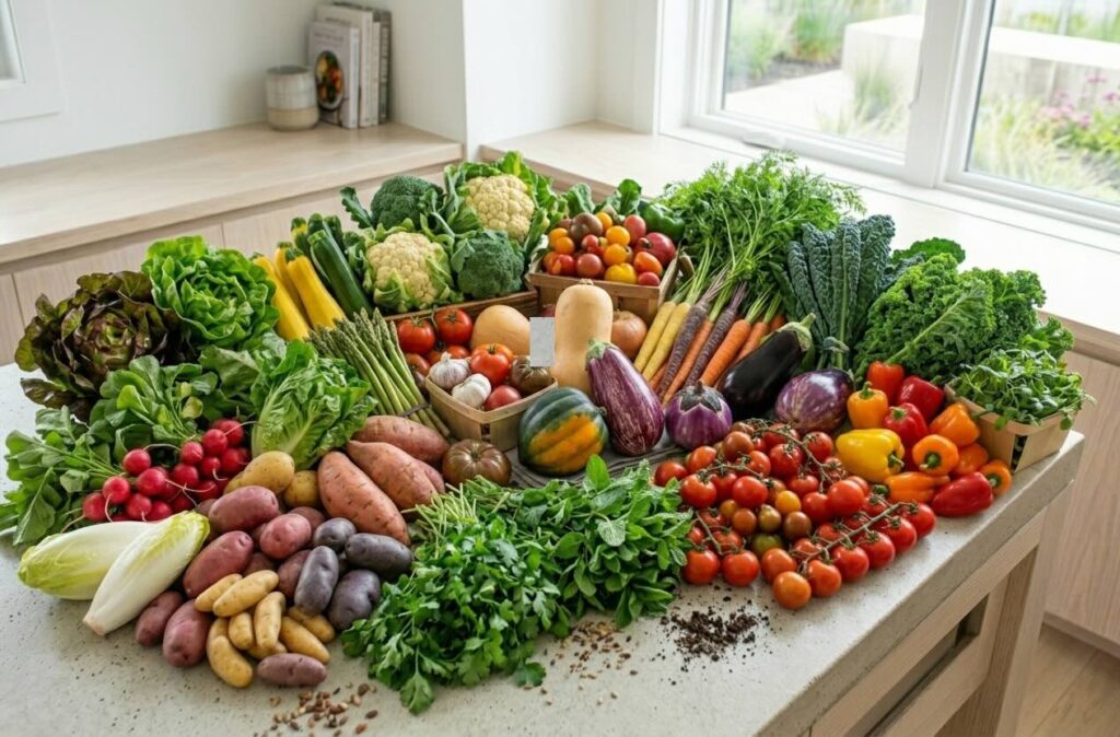 Vegetables Colorful assortment of fresh vegetables
